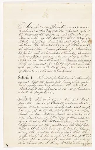 Treaty of Traverse des Sioux